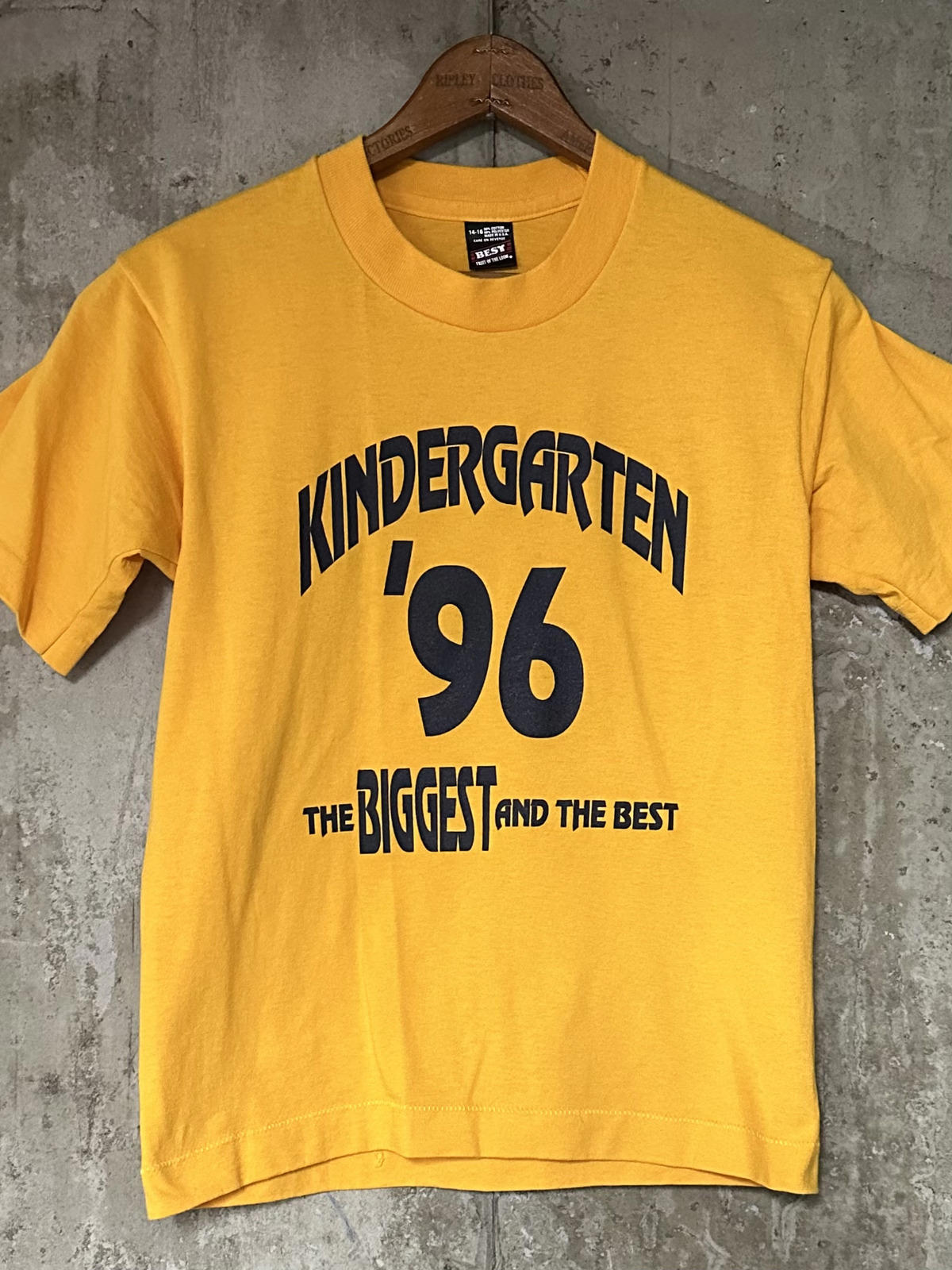 1996 Kindergarten "The Biggest and the Best" Single Stitch Tee