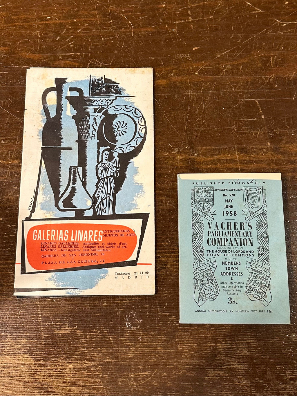 LOT of 6 Vintage 1950s Travel Ephemera Brochures & Pamphlets