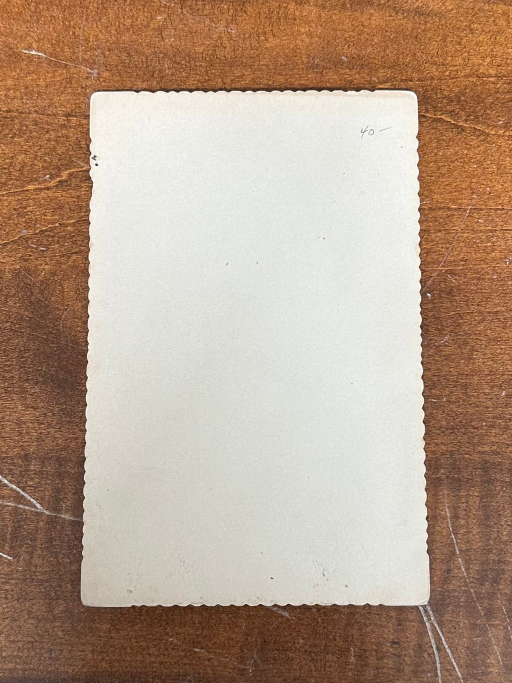 Antique Late 1800s J.T. Locke Claremont New Hampshire Cabinet Card Portrait of Woman Crimped Edges 6.5x4.25