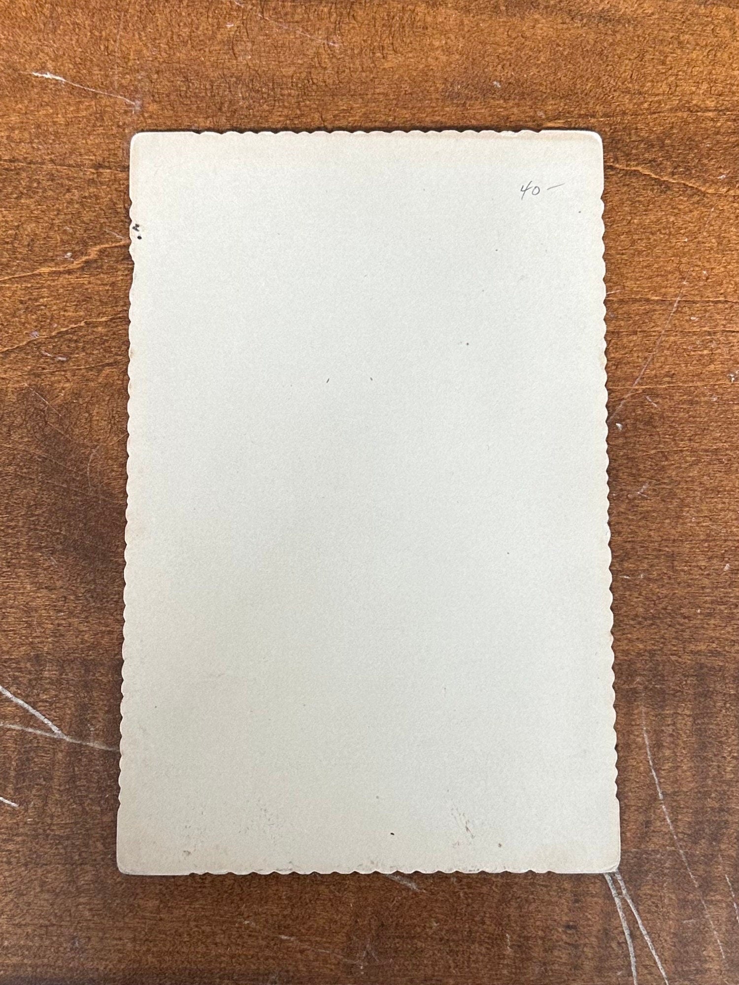 Antique Late 1800s J.T. Locke Claremont New Hampshire Cabinet Card Portrait of Woman Crimped Edges 6.5x4.25
