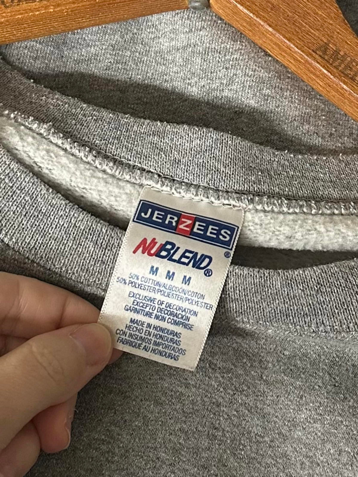 Y2K Jerzees NuBlend If You See Da Police Warn a Brother Crewneck Sweatshirt