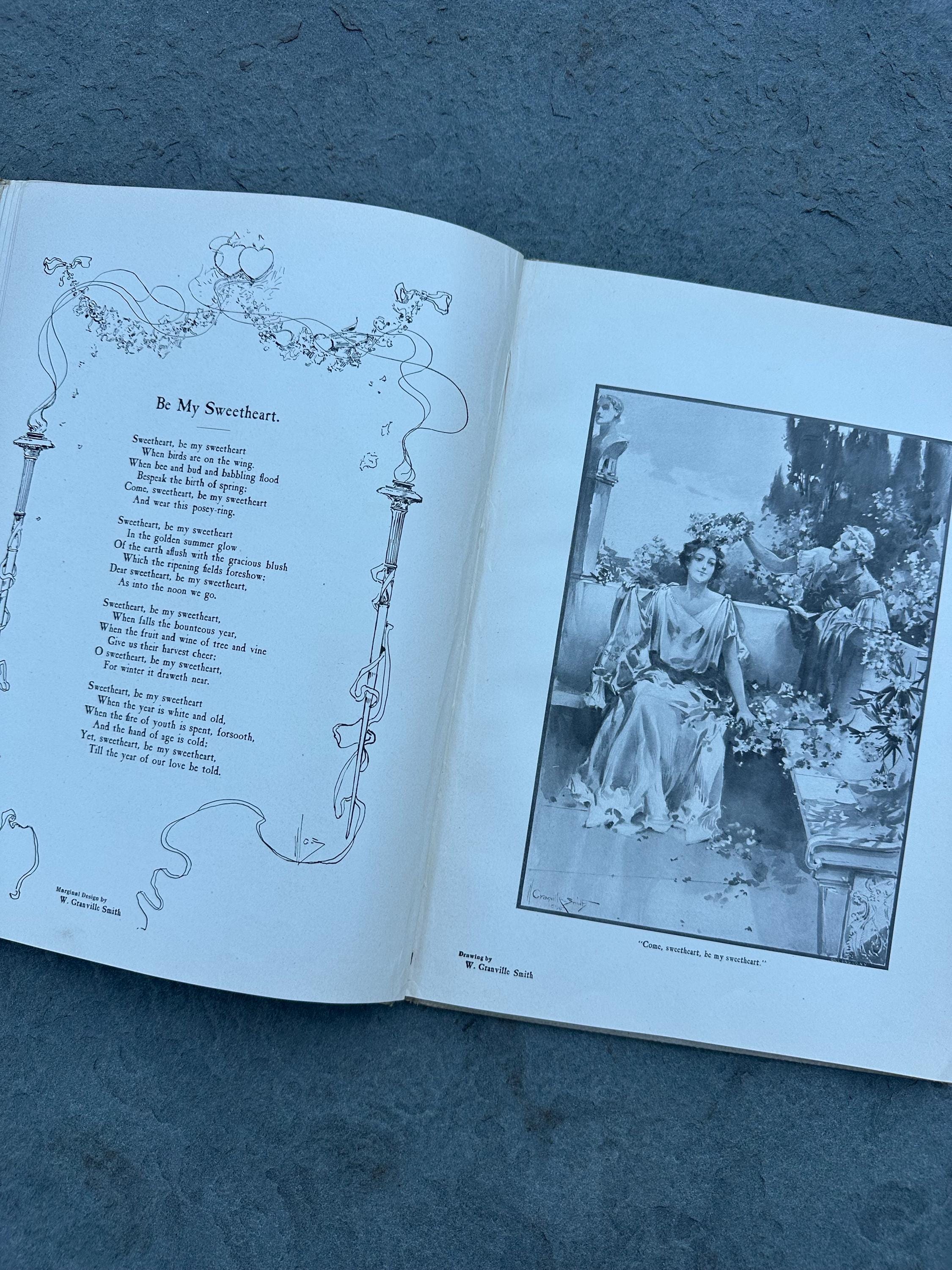 Antique 1896 Field Flowers Eugene Field Monument Souvenir Illustrated Hardcover Book