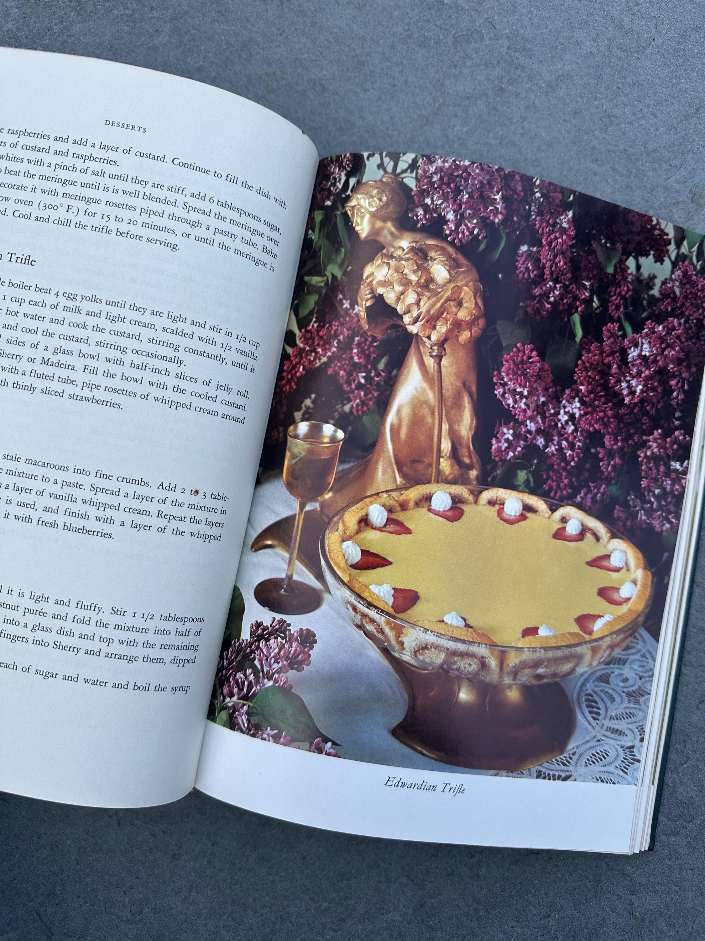 Vintage 1964 Gourmet's Menu Cookbook A Collection of Epicurean Menus and Recipes Illustrated Hardcover Book