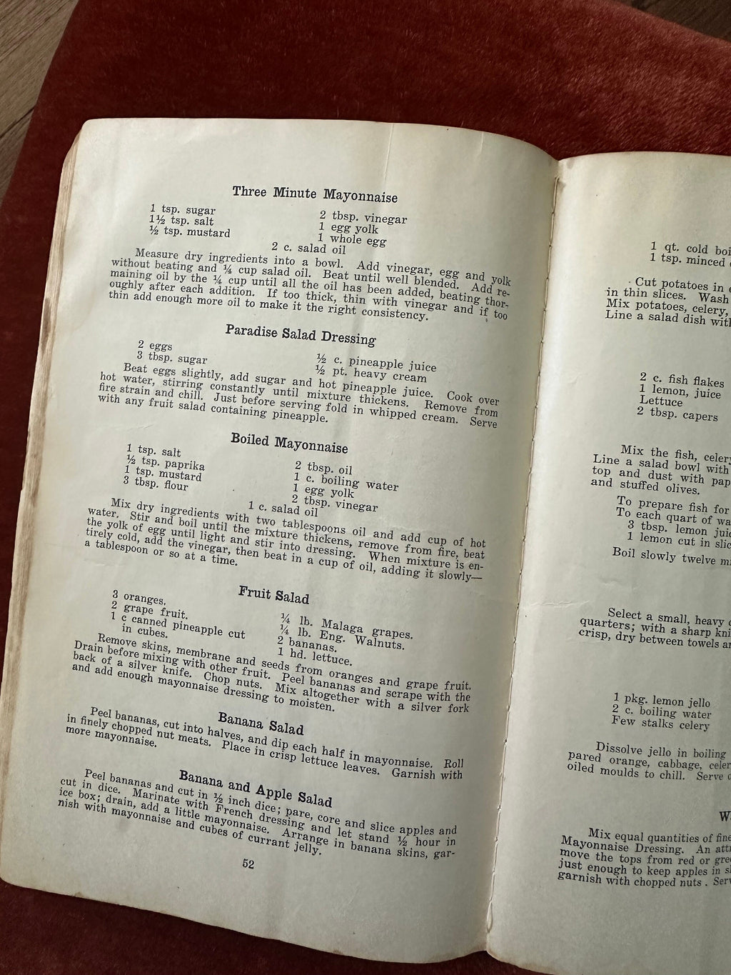 Vintage 1927 Recipes for Instruction in Domestic Science Paperback Book by Emma L. Morrow Rochester, N.Y.