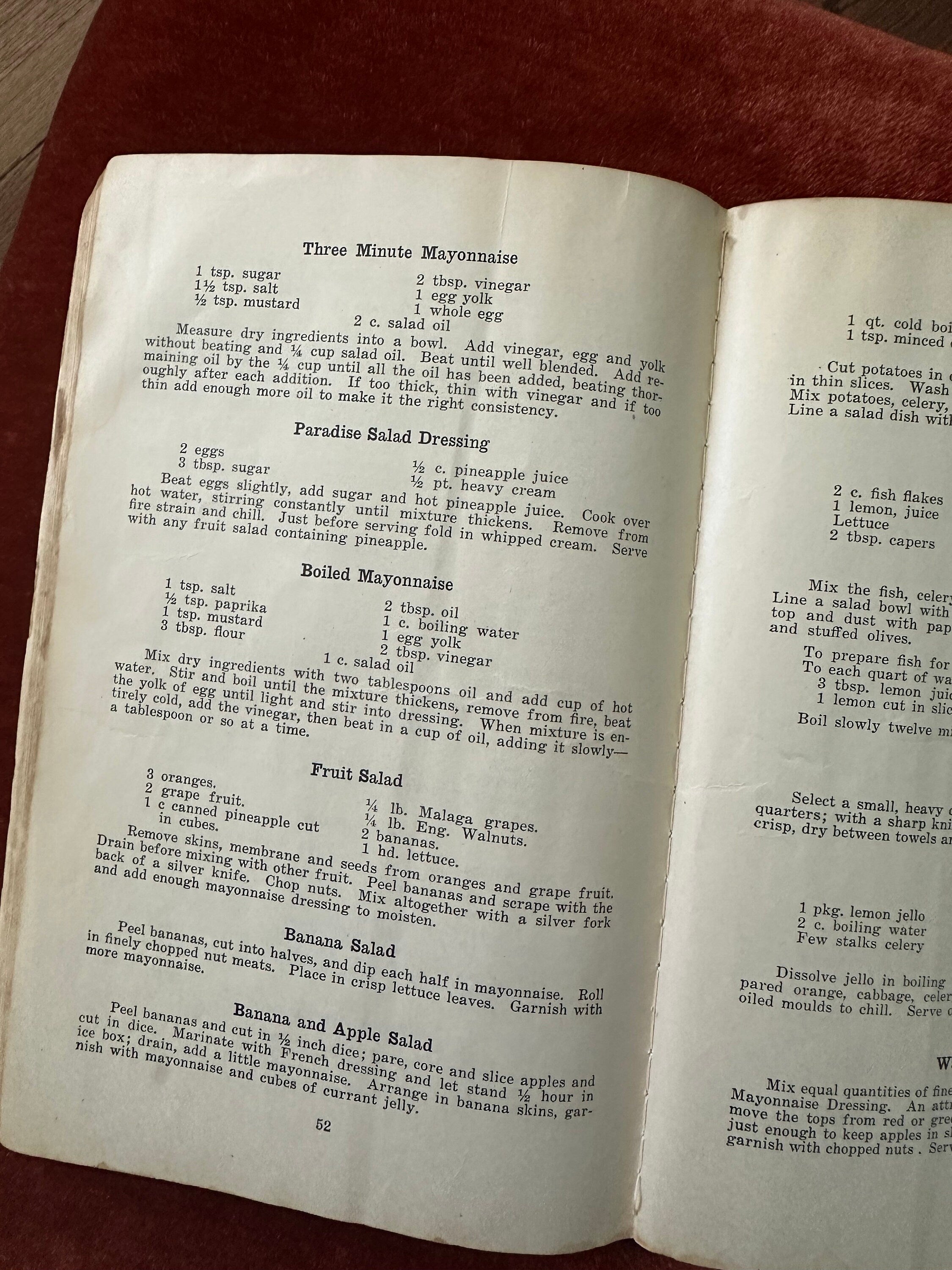 Vintage 1927 Recipes for Instruction in Domestic Science Paperback Book by Emma L. Morrow Rochester, N.Y.