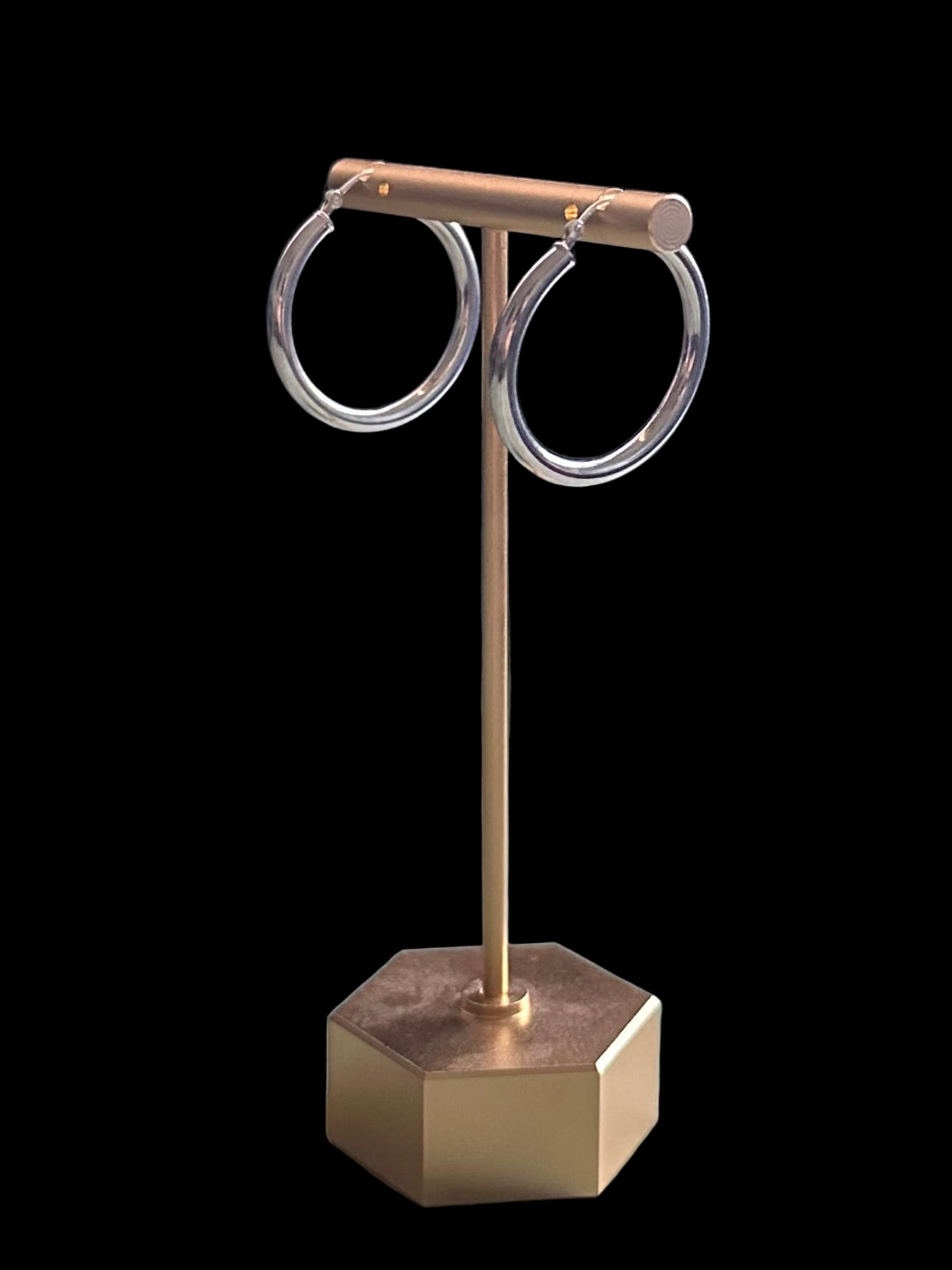 Vintage Sterling Silver Hoop Earrings