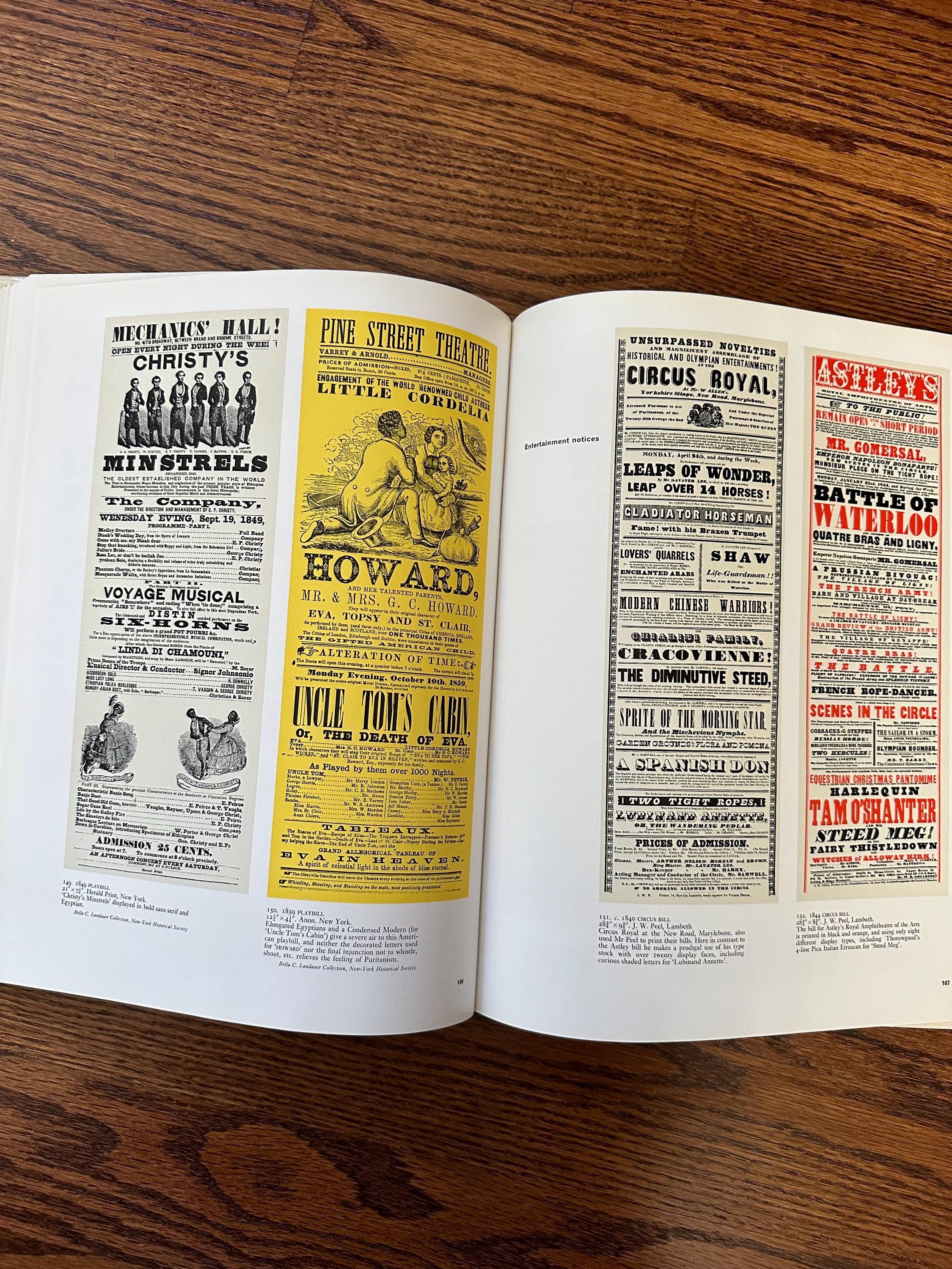 Vintage 1962 PRINTED EPHEMERA Illustrated Hardcover Book by John Lewis | Type & Letterforms in English and American Printing
