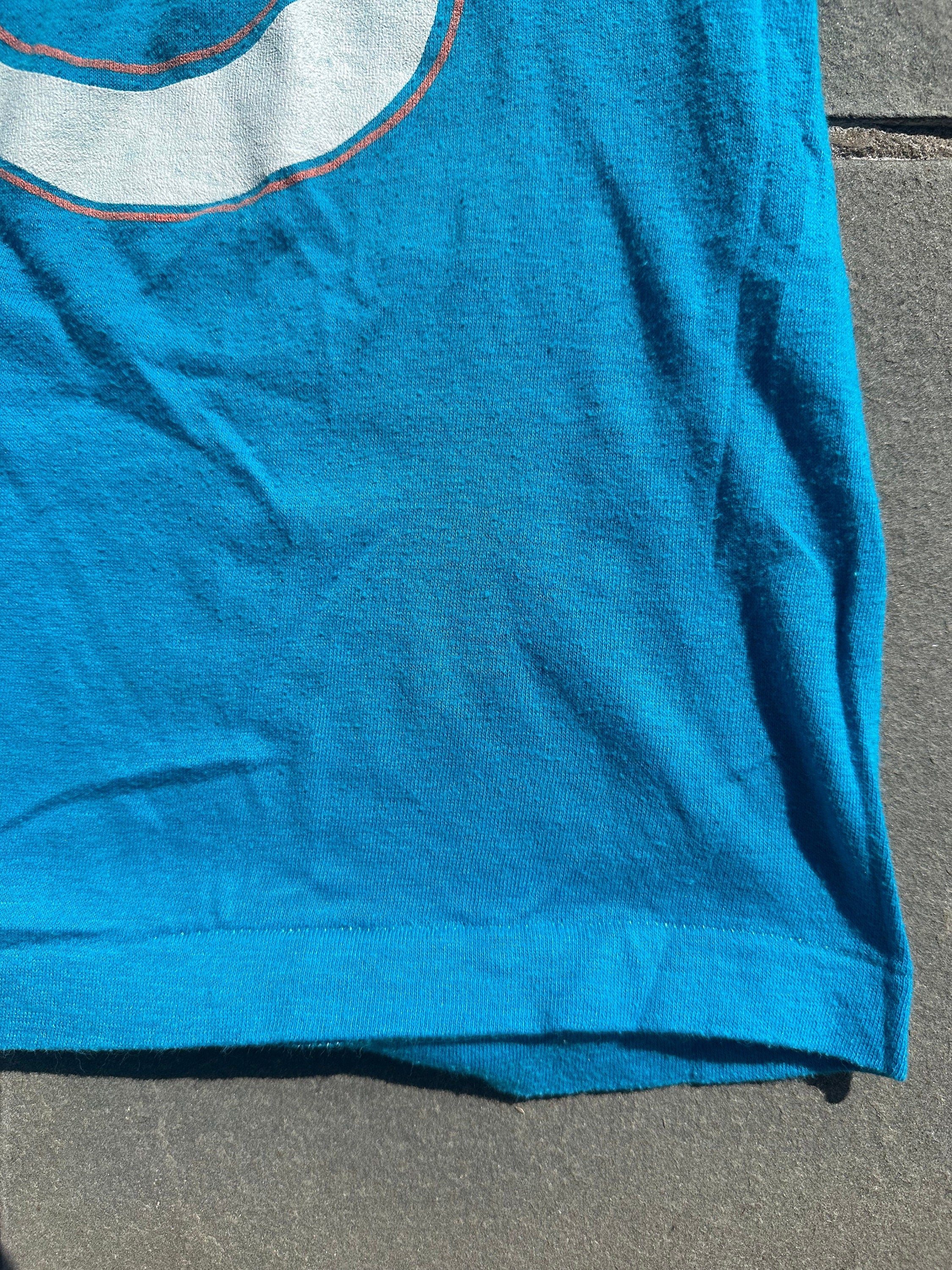 Vintage Chicago 1986-1987 World Tour Single Stitch Blue T-Shirt Tee Signal Brand