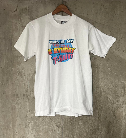 1990s Screen Stars This is My Official Birthday T-Shirt Single Stitch Tee