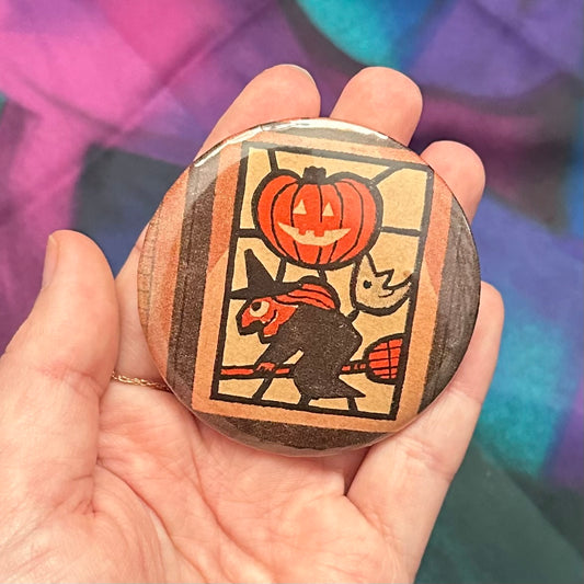 Pick One! Assorted Handmade Pinback Button Pins | October 1958 Family Circle Magazine