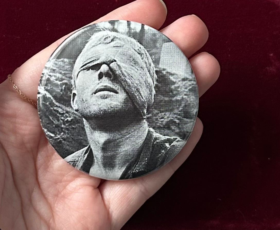 Wounded Thomas Cole Vietnam War Button Pin