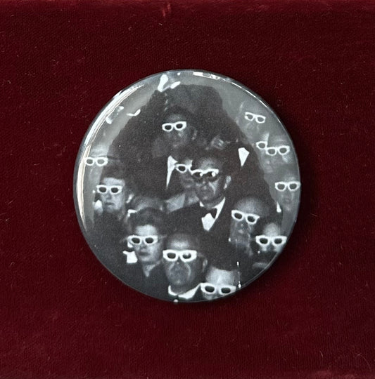 '3-D Movies' 1953 Movie Goers Button Pin