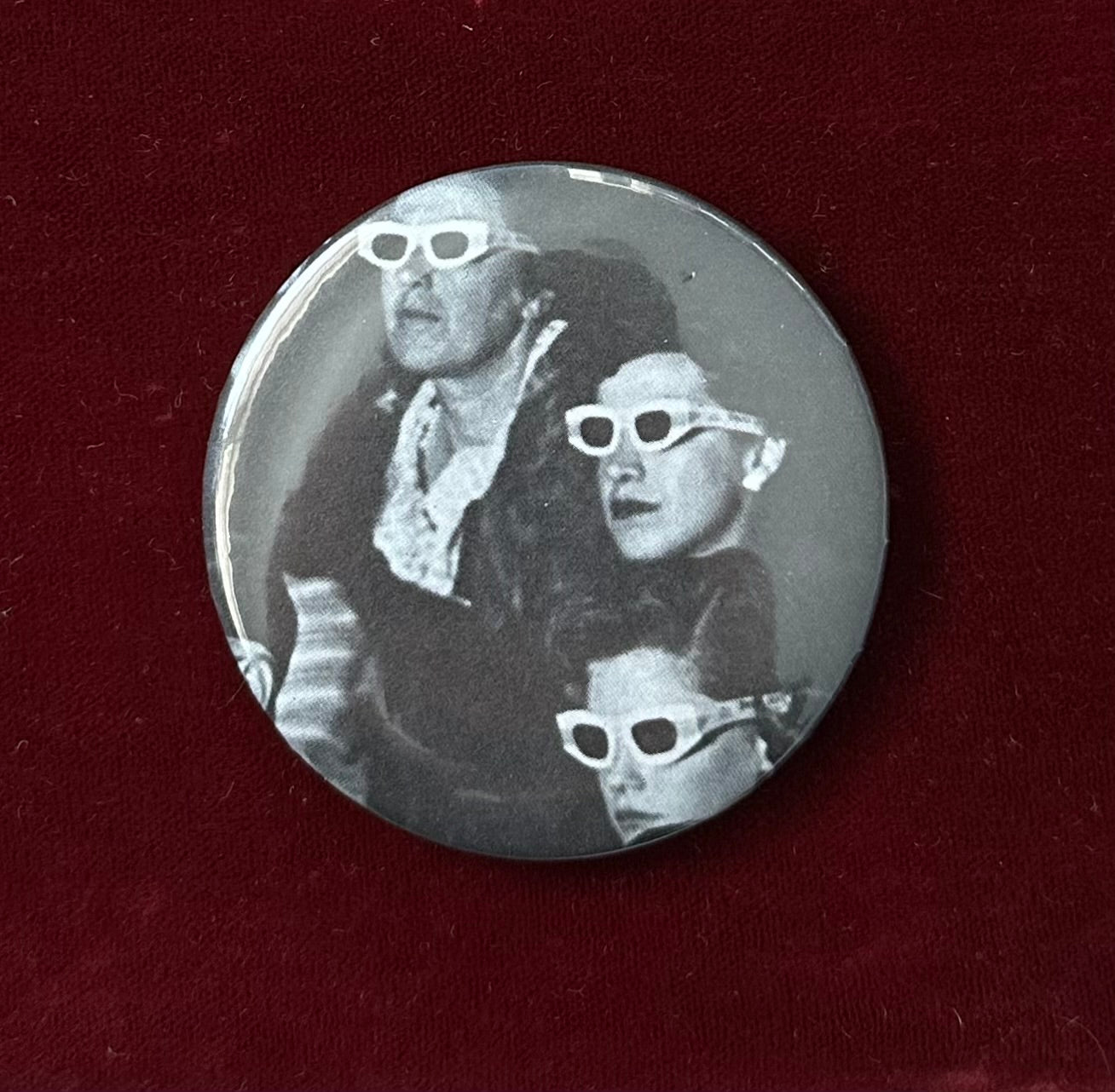 '3-D Movies' 1953 Movie Goers Button Pin