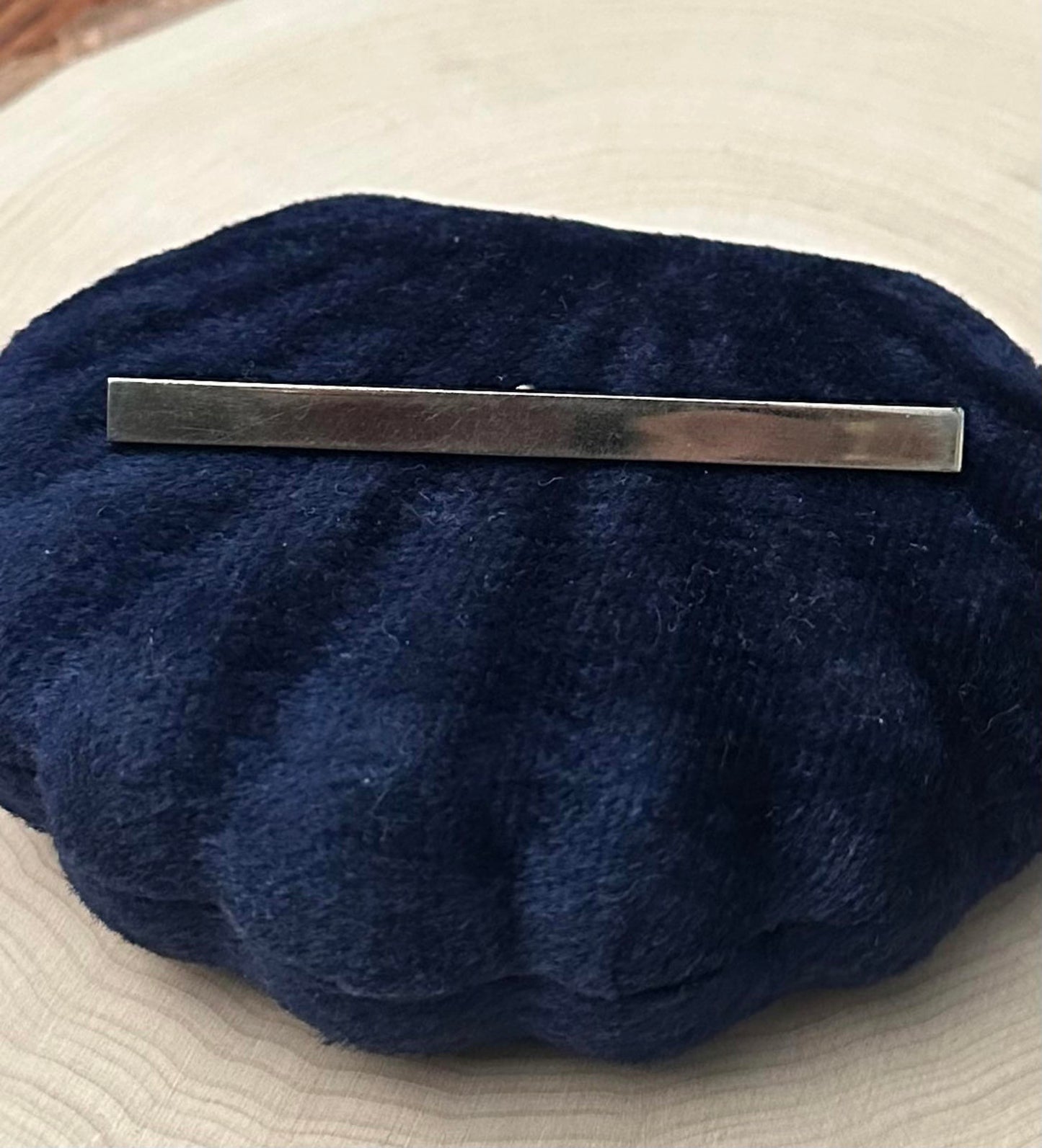 Vintage Signed CASTLECLIFF Gold Tone Minimalist Bar Brooch Rare