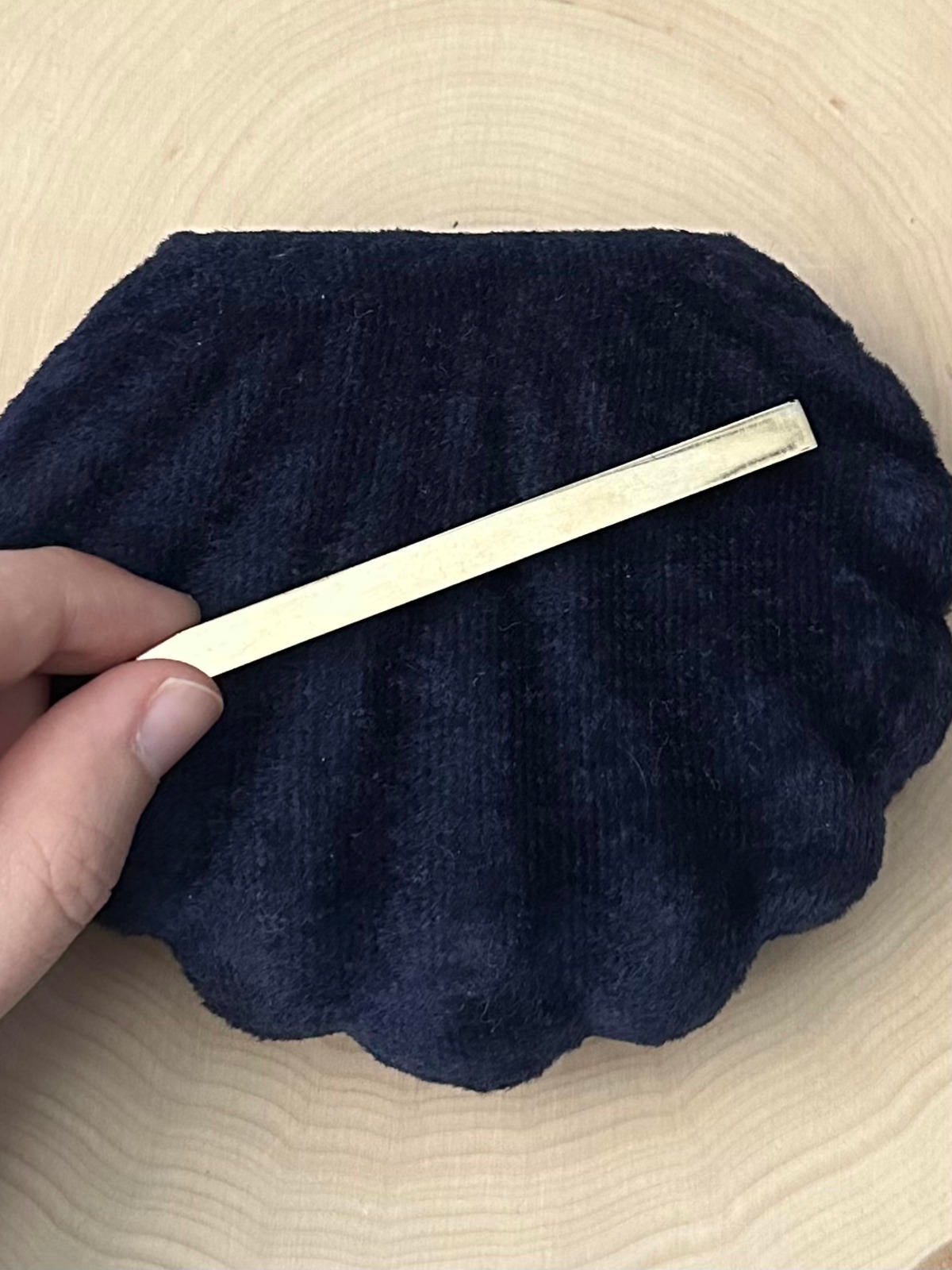 Vintage Signed CASTLECLIFF Gold Tone Minimalist Bar Brooch Rare