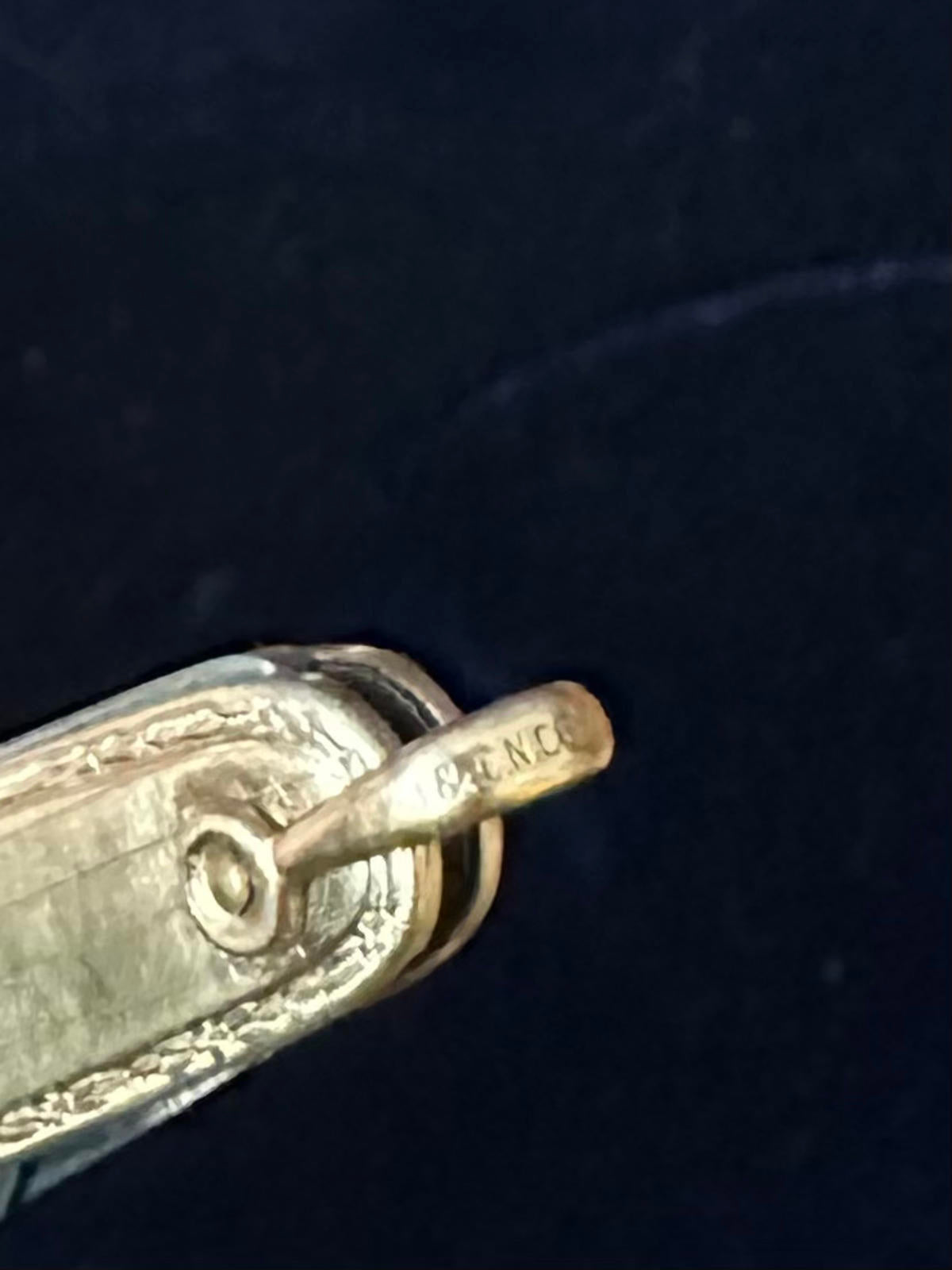 1930s 1940s Art Deco J&CN Co. Quality Gold Filled Pocket Knife 2 Blade