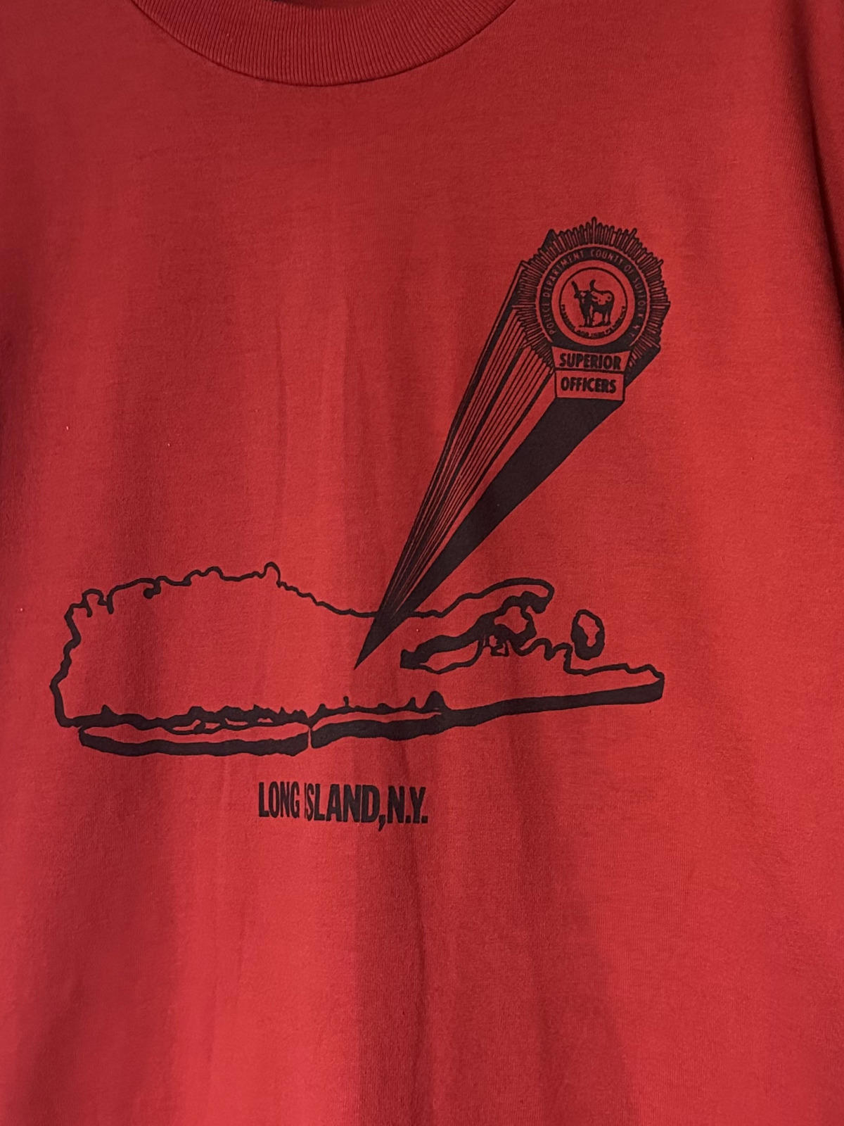 1990s Long Island NY Suffolk County Police Dept Superior Officers Tee