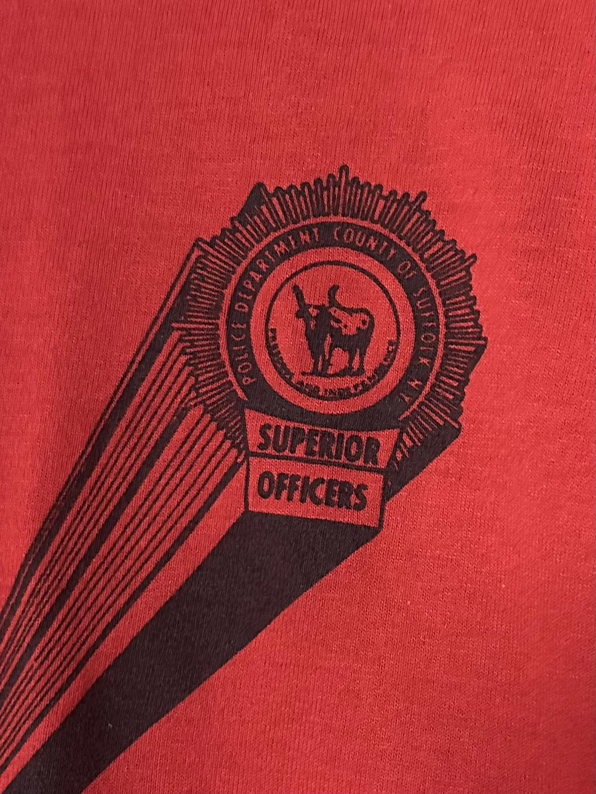 1990s Long Island NY Suffolk County Police Dept Superior Officers Tee
