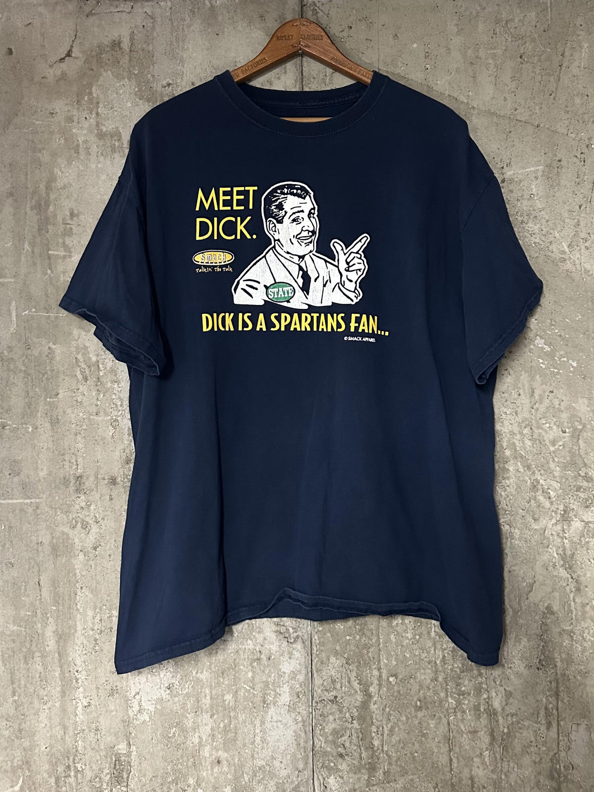 Y2K Dick is a Spartans Fan Don't Be a Dick Michigan State Tee Smack Apparel