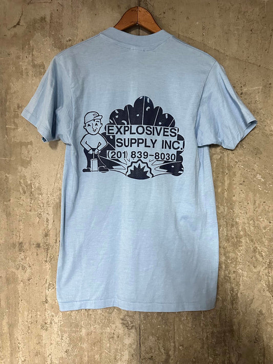 1980s Explosives Supply Inc. Single Stitch Tee Hanes Fifty-Fifty Medium