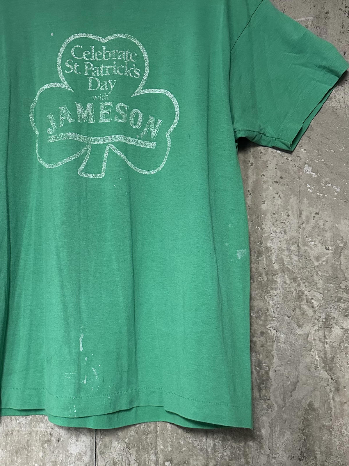 1980s Celebrate St. Patrick's Day with Jameson Green Single Stitch Tee