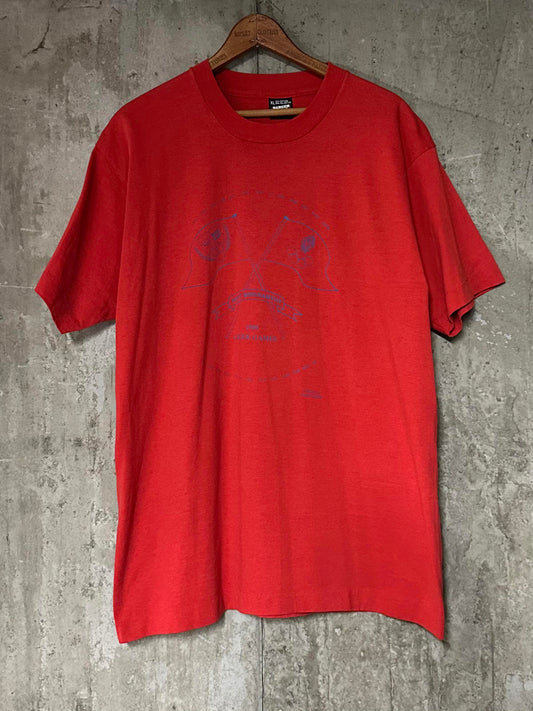 1989 SUNY Binghamton Greek Games Red Single Stitch Tee Screen Stars XL