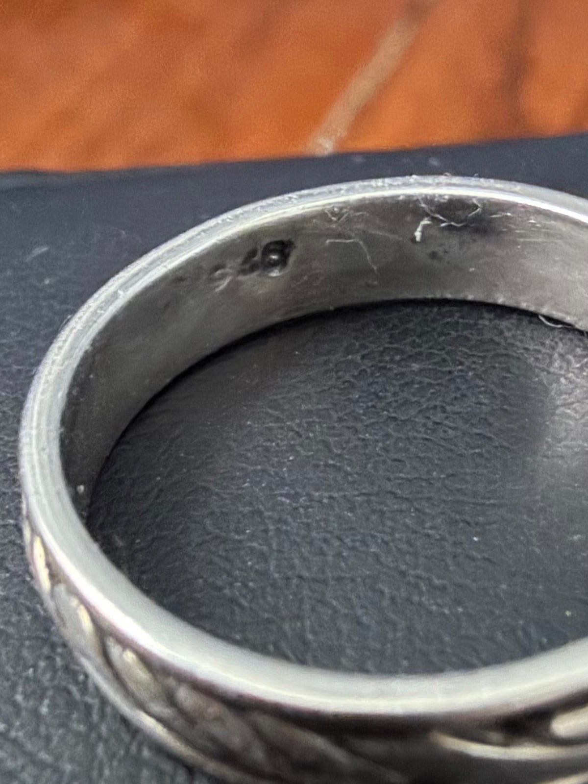 Vintage Sterling Silver Band Ring Unisex US 7 Braided Twist Design