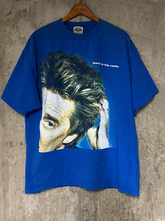 1998 Rod Stewart Back to His Roots Blue Cotton Tee XL