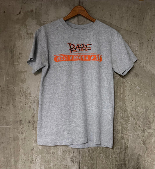 Y2K RAZE West Virginia Tobacco Prevention Program Gildan Cotton Tee Grey Small