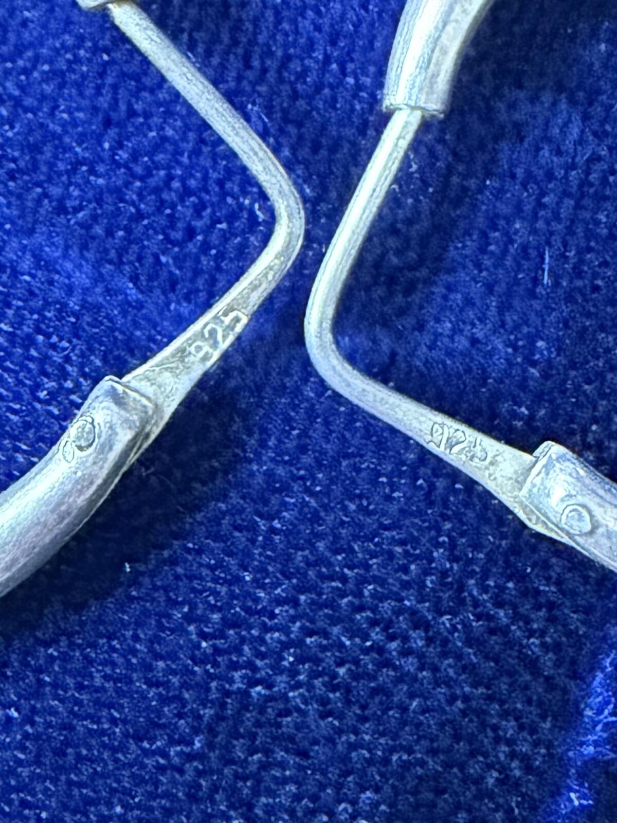 1970s Sterling Silver Double Ram Head Aries Hoop Earrings