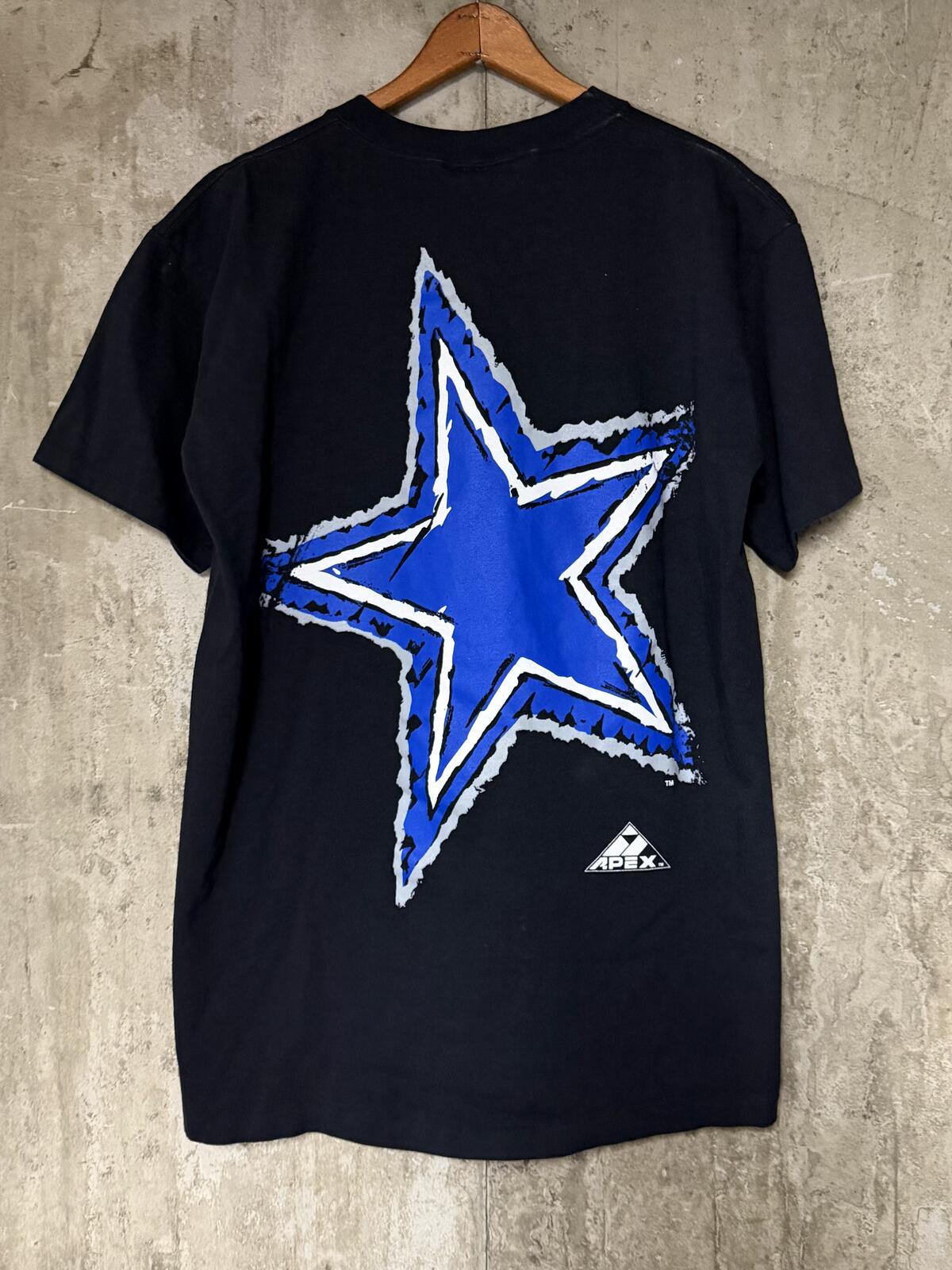 1990s APEX ONE Dallas Cowboys NFL Single Stitch Tee Double Sided Graphic