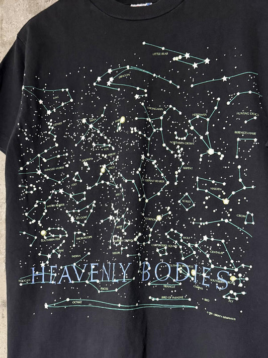 1992 Heavenly Bodies Celestial Astronomy Hanes Beefy-T Single Stitch Tee