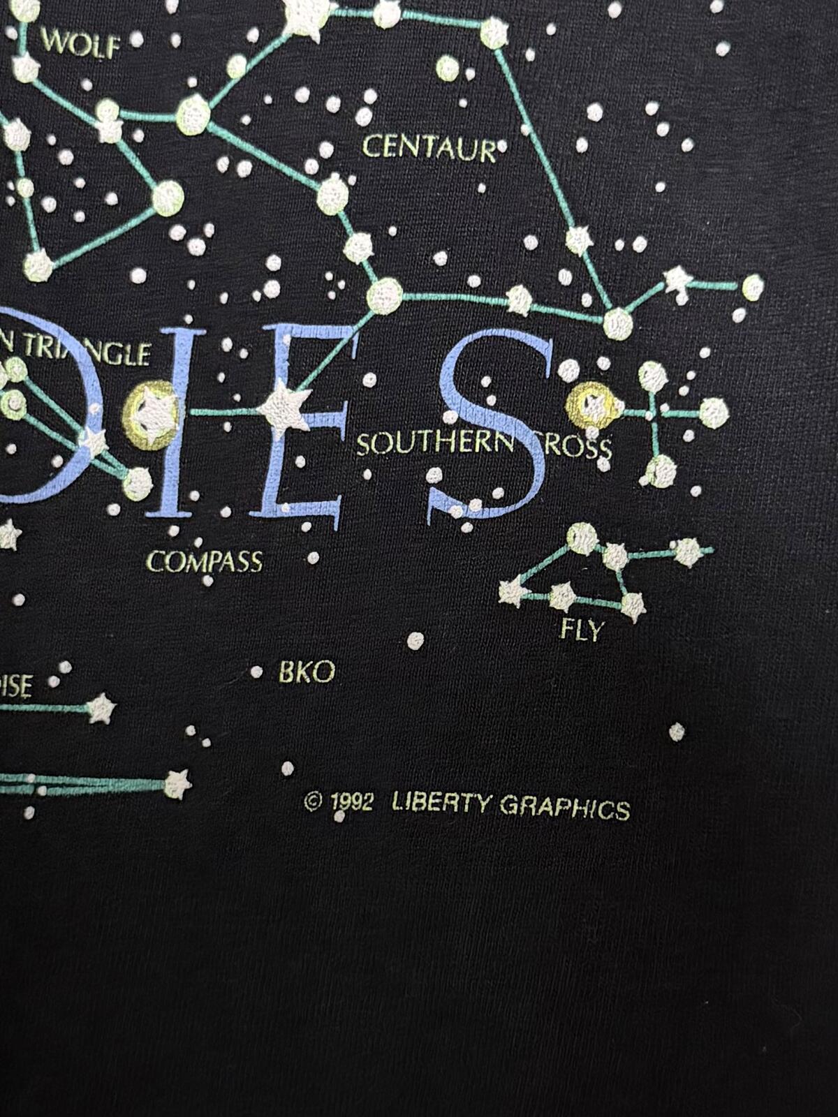 1992 Heavenly Bodies Celestial Astronomy Hanes Beefy-T Single Stitch Tee