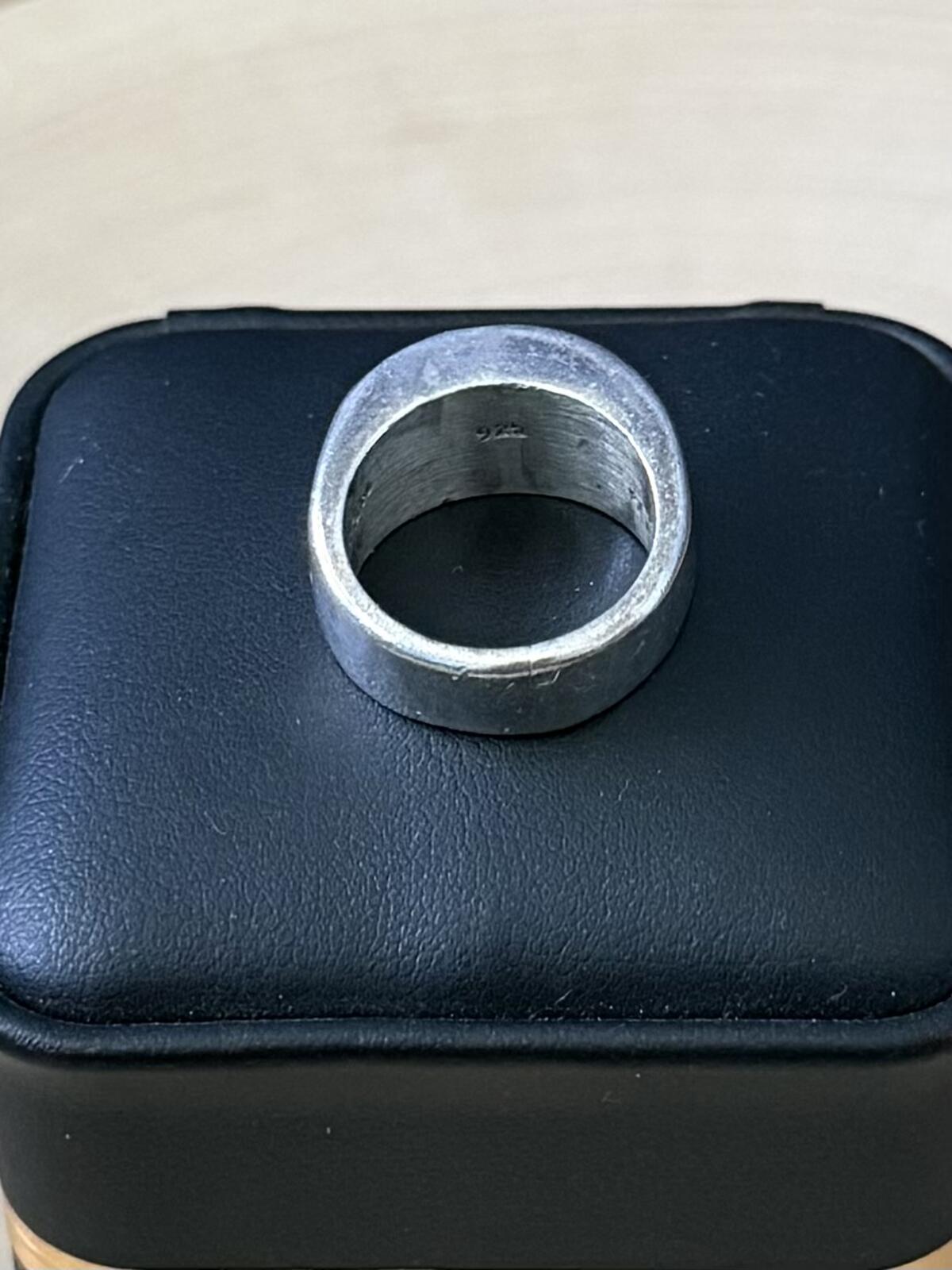 Vintage Signed TC-50 Taxco Mexico Solid Sterling Silver Modernist Ring US 5.25