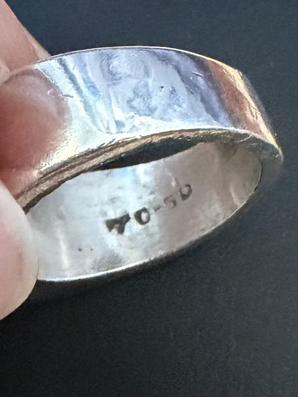 Vintage Signed TC-50 Taxco Mexico Solid Sterling Silver Modernist Ring US 5.25