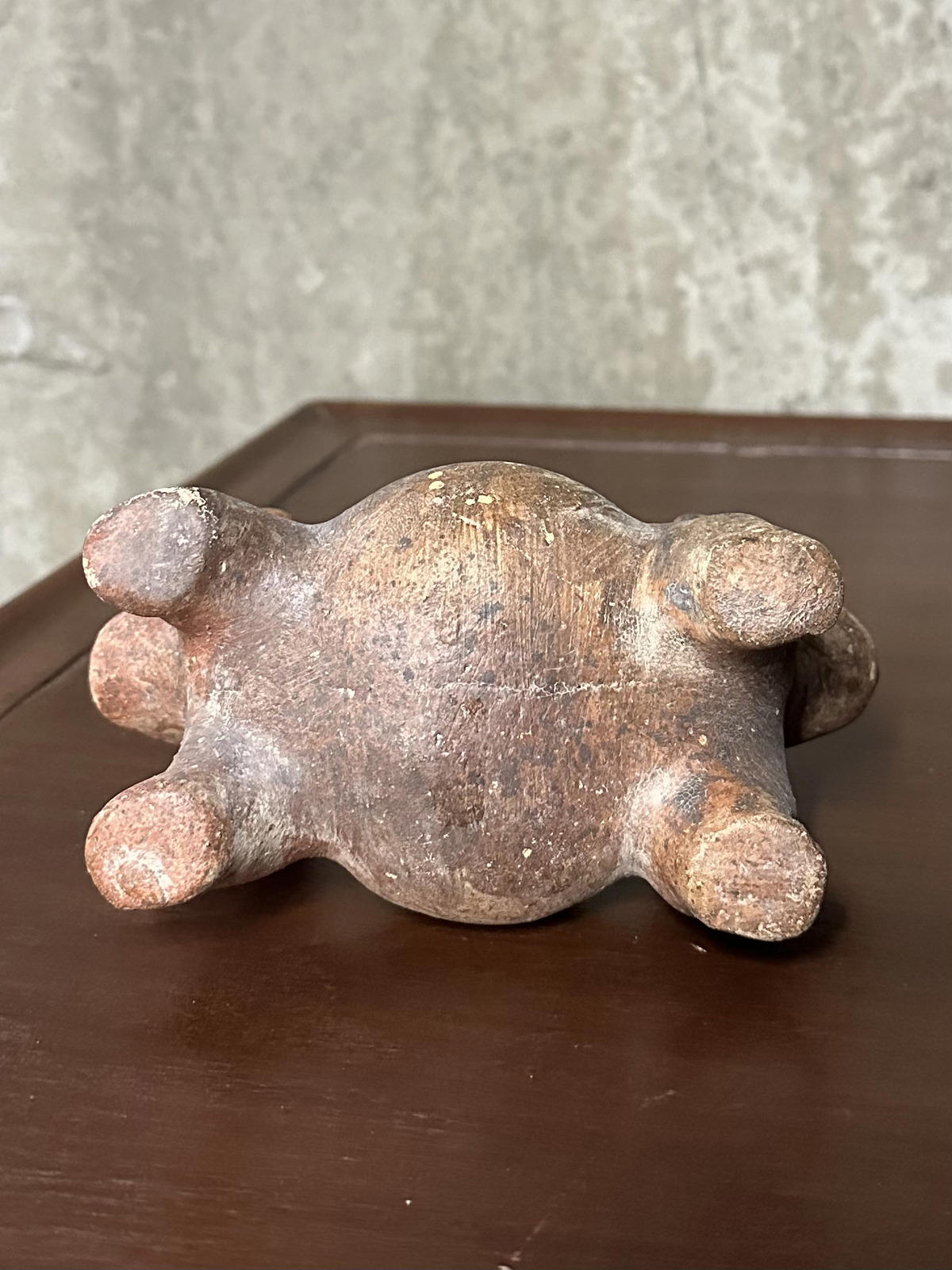 Vintage Clay Double Headed Colima Dog Vessel Pre Columbian Style Pottery
