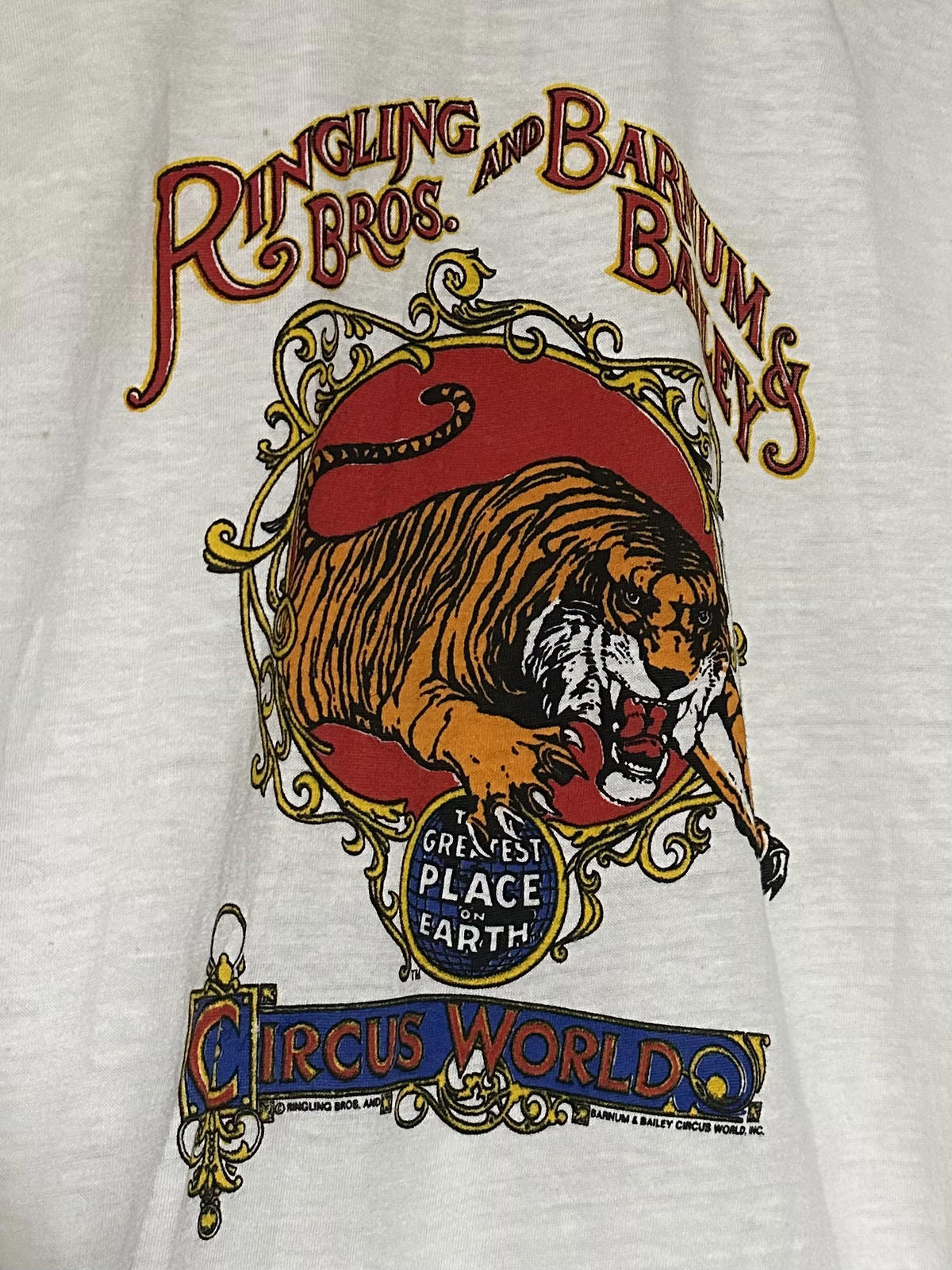 1980s Ringling Bros and Barnum & Bailey Circus Ringer Tee