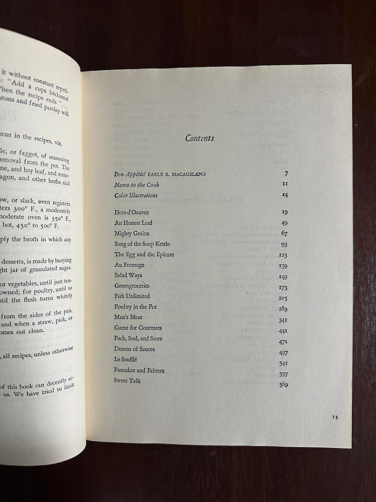 1963 Gourmet's Menu Cookbook Volume 1 Illustrated Hardcover Book