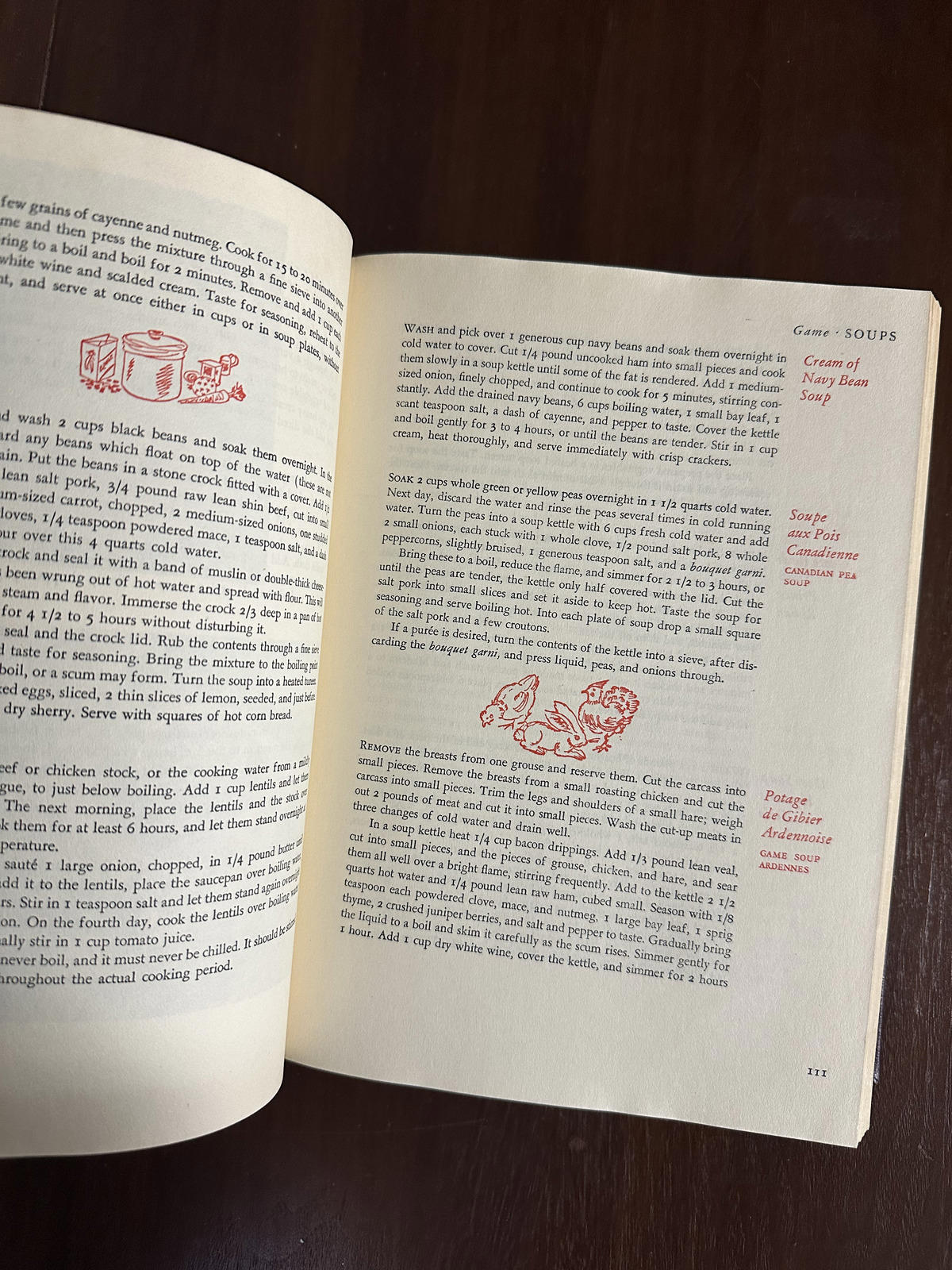 1963 Gourmet's Menu Cookbook Volume 1 Illustrated Hardcover Book