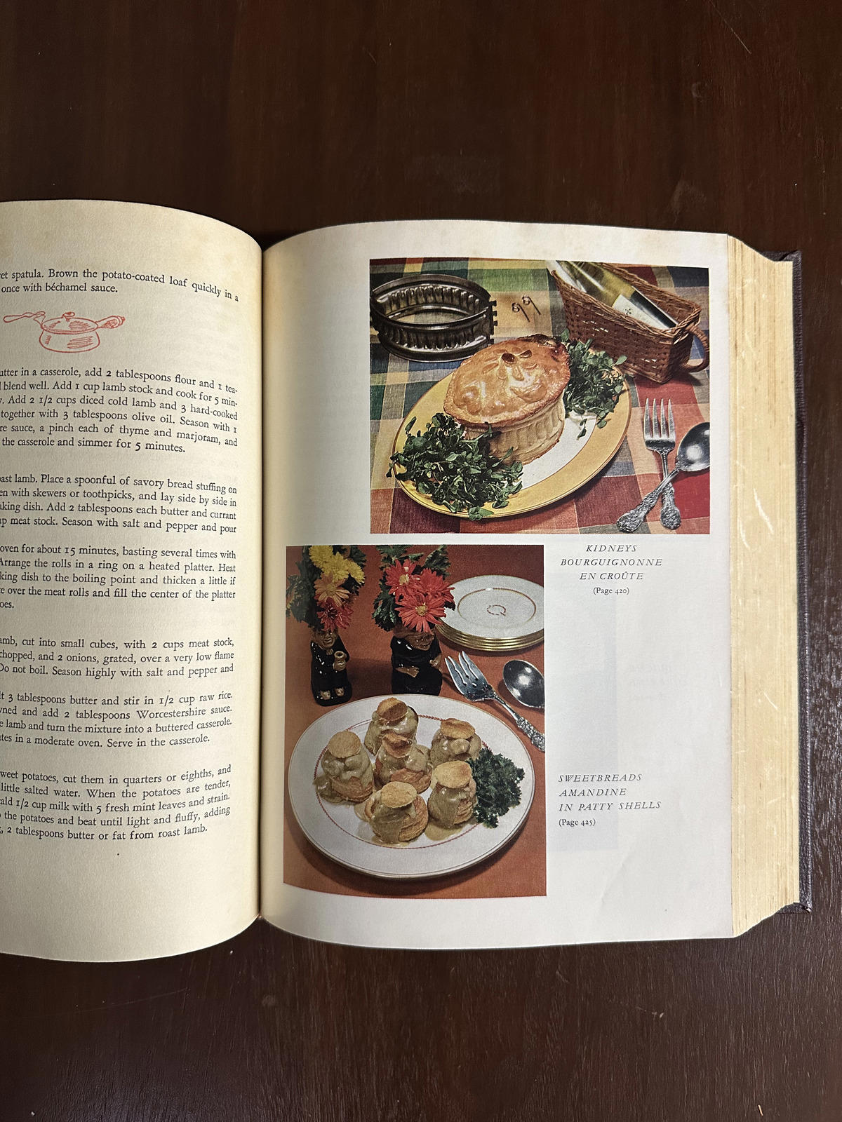 1963 Gourmet's Menu Cookbook Volume 1 Illustrated Hardcover Book