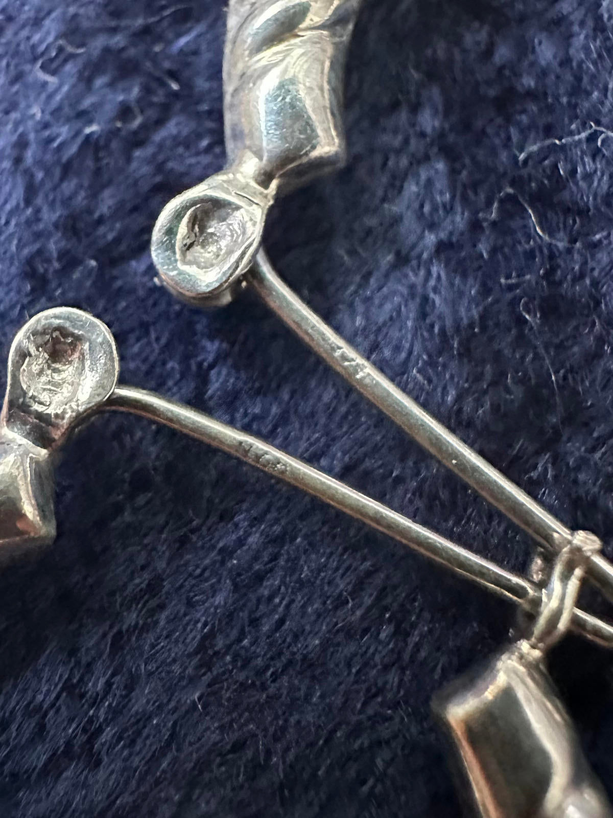 Vintage Sterling Silver Twist Ribbed Hoop Earrings