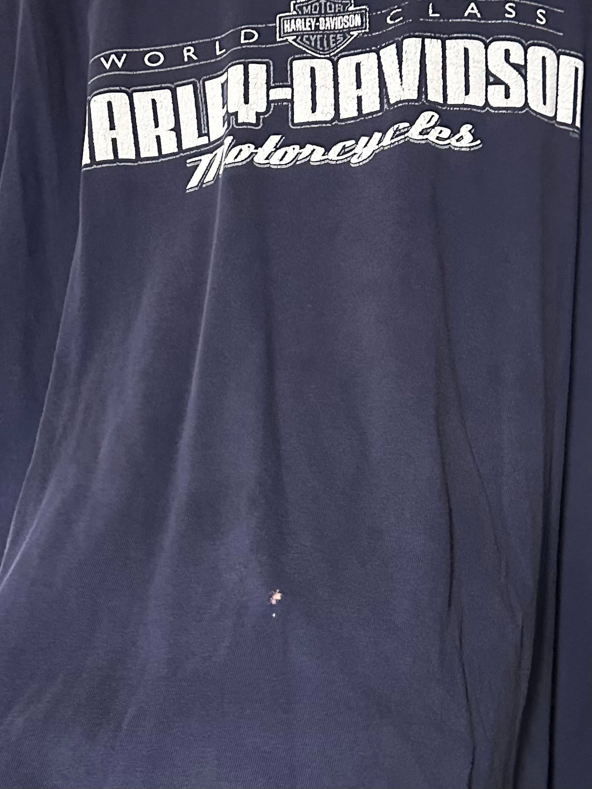Y2K 2008 Harley Davidson Deadwood South Dakota Navy Blue Tee 2XL