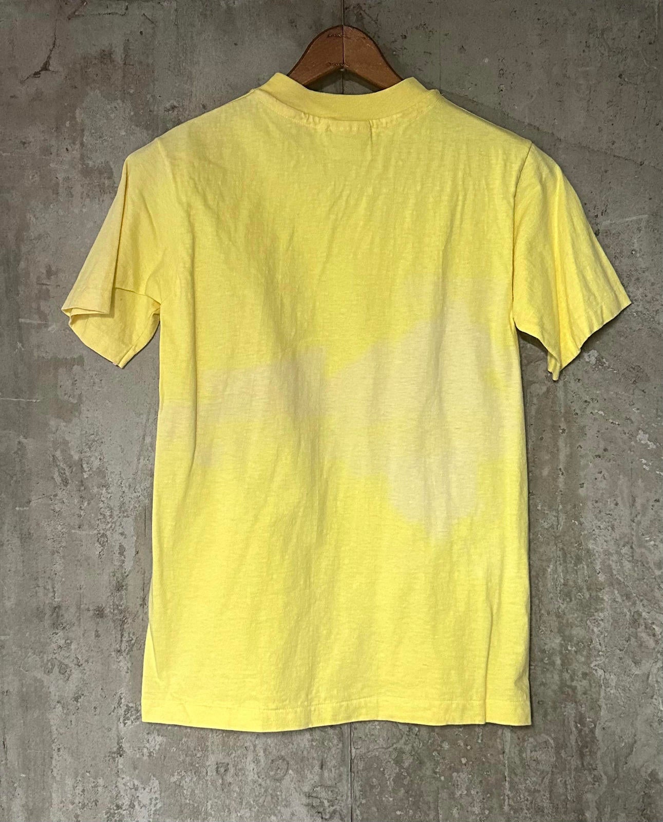 1989 Port Jefferson Long Island NY Sail Ship Yellow Single Stitch Tee