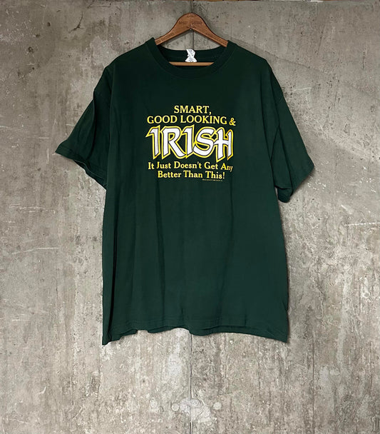 Vintage Y2K 2003 Smart, Good Looking & Irish Brooklyn T-Shirt Factory Tee XL