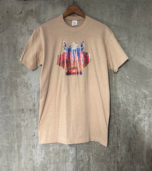 1980s Iron-on Transfer Dallas Single Stitch Tee Large