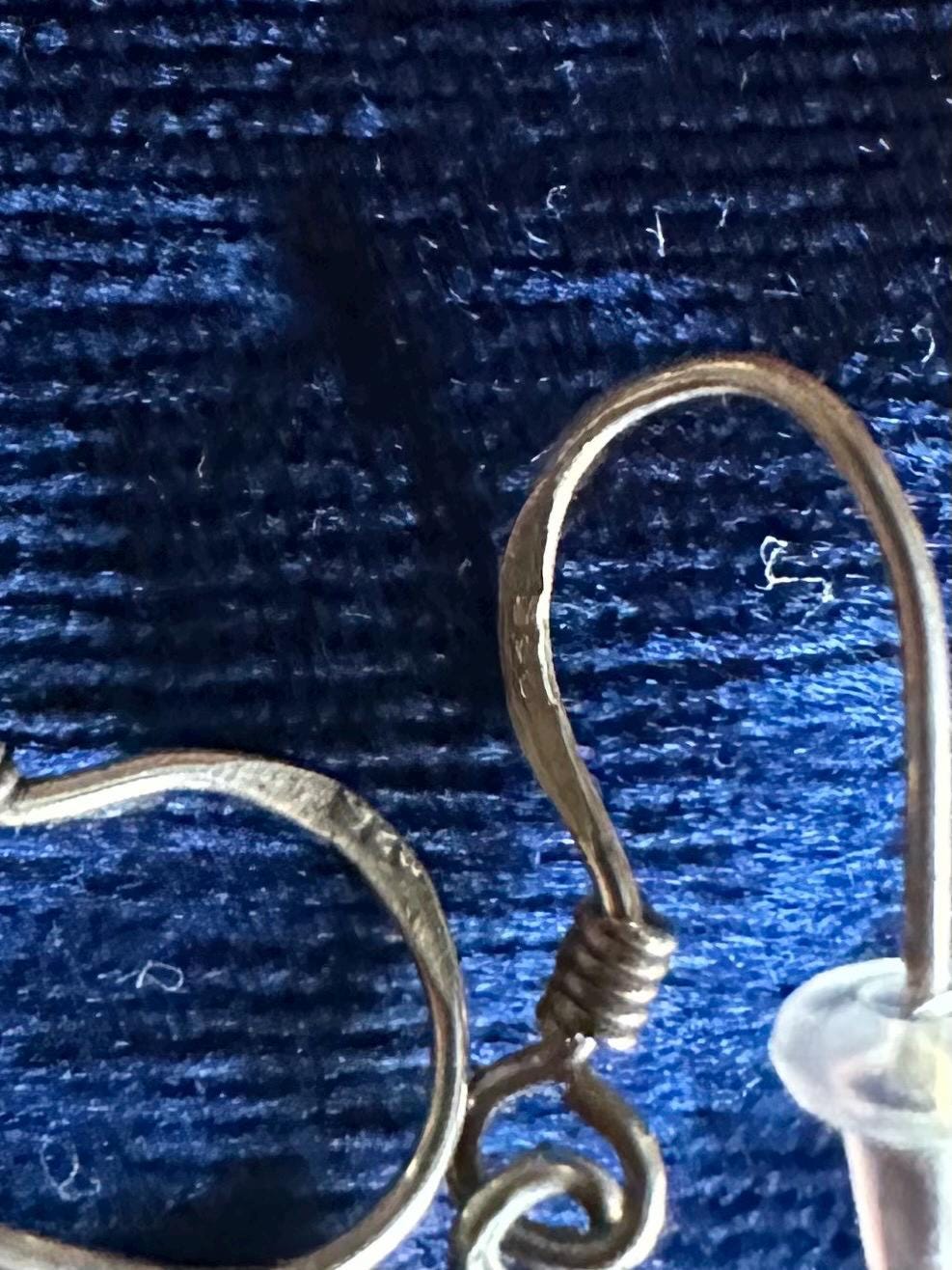 Sterling Silver 925 Star Dangle Drop Earrings Y2K