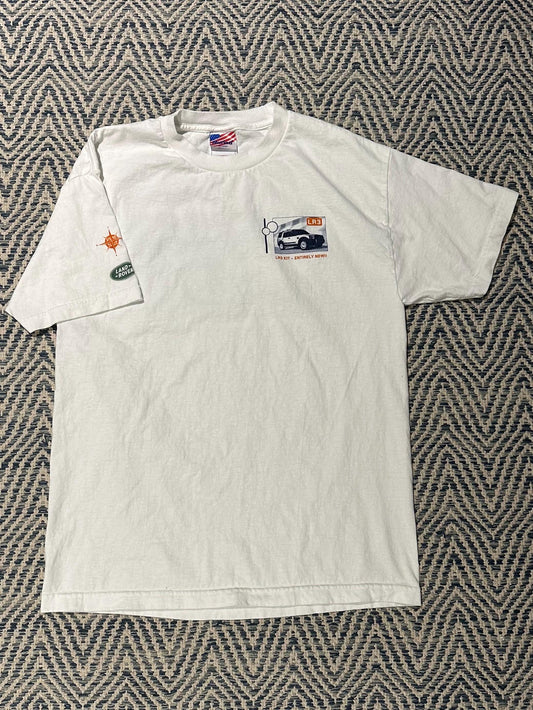 Vintage Y2K Land Rover LR3 Kirt Promo Short Sleeve T-Shirt Made in USA 100% Cotton Size L Murina Tag