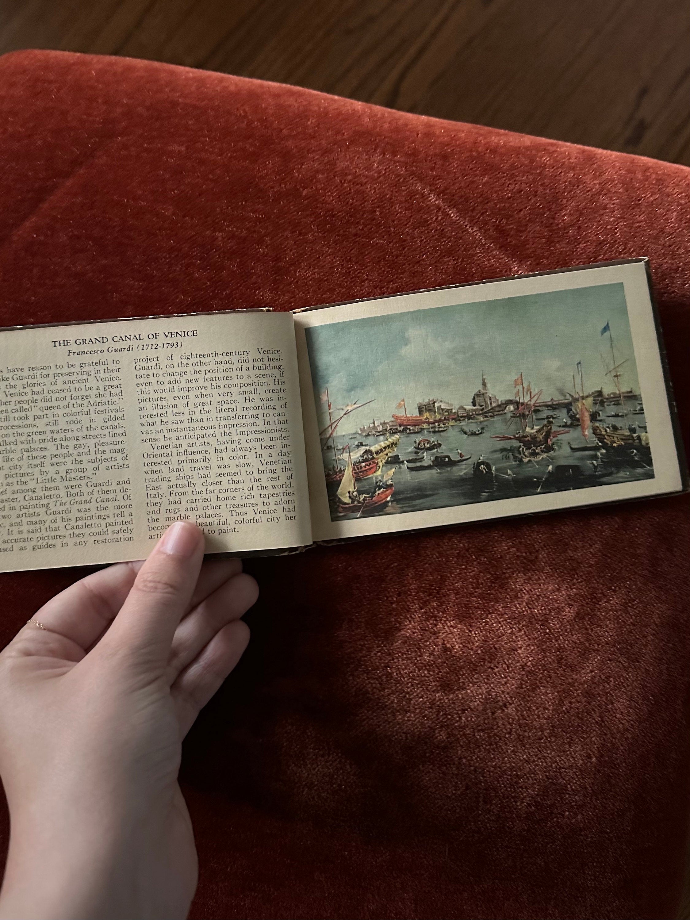 Vintage 1941 Famous Paintings A Guide to the Masters Illustrated in Color Mini Hardcover Book by Frances Cavanah