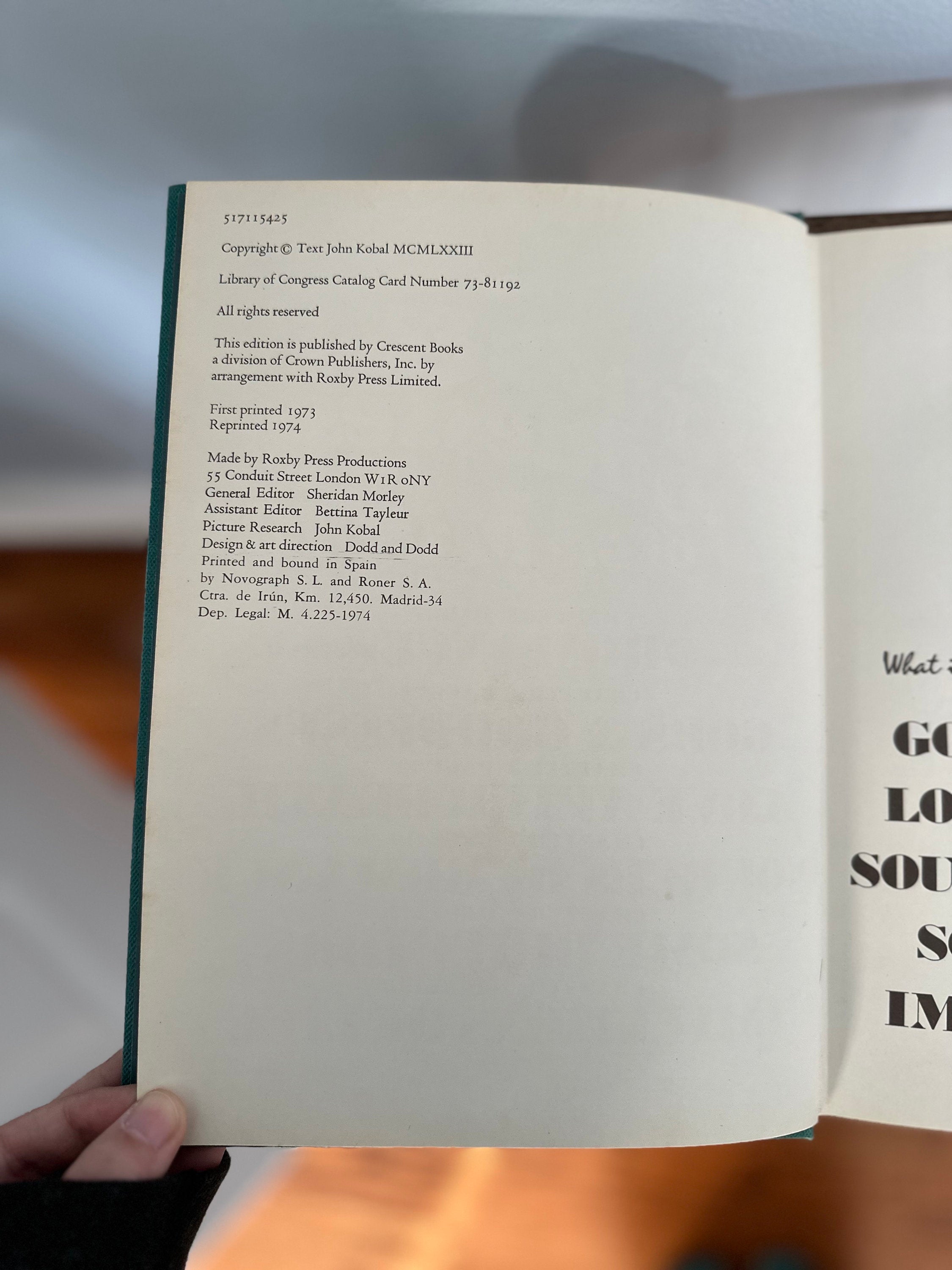 Vintage 1973 Gods & Goddesses of the Movies by John Kobal Hardcover Book with Original Dust Jacket | Old Hollywood Movie Stars