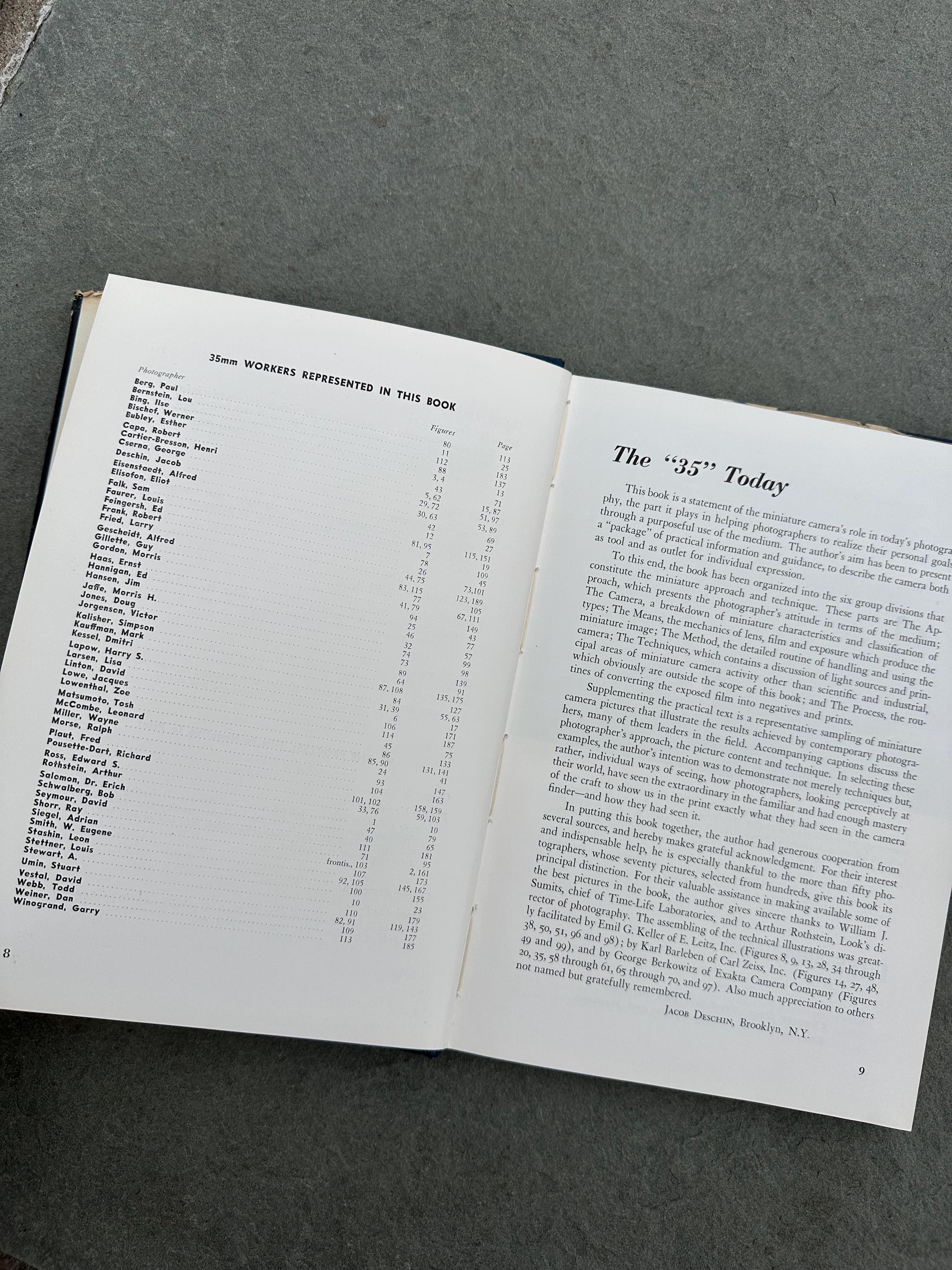 Vintage 1953 First Edition 35mm Photography Hardcover Illustrated Book by Jacob Deschin | Approaches & Techniques with the Miniature Camera